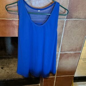 Blue Sleeveless Women's Top